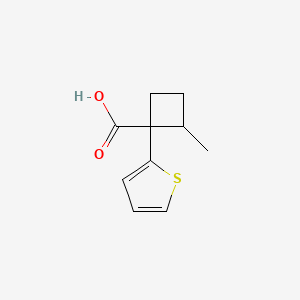 2-Methyl-1-(thiophen-2-yl)cyclobutane-1-carboxylic acid