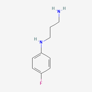 molecular formula C9H13FN2 B13060136 N-(3-Aminopropyl)-4-fluoroaniline 