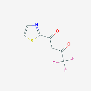 B1306022 4,4,4-Trifluoro-1-(1,3-thiazol-2-yl)butane-1,3-dione CAS No. 306935-40-0