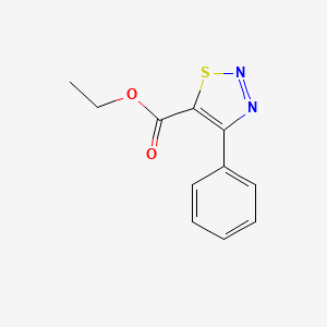 molecular formula C11H10N2O2S B1306026 4-苯基-1,2,3-噻二唑-5-羧酸乙酯 CAS No. 58756-26-6