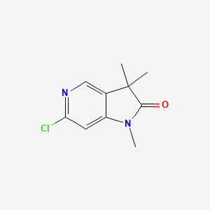 6-Chloro-1,3,3-trimethyl-1H,2H,3H-pyrrolo[3,2-c]pyridin-2-one