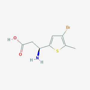 (3S)-3-Amino-3-(4-bromo-5-methylthiophen-2-yl)propanoic acid