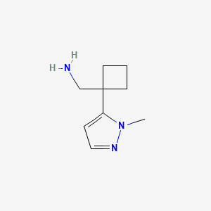 [1-(1-Methyl-1H-pyrazol-5-yl)cyclobutyl]methanamine