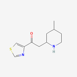 2-(4-Methylpiperidin-2-yl)-1-(1,3-thiazol-4-yl)ethan-1-one