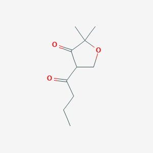 4-Butanoyl-2,2-dimethyloxolan-3-one