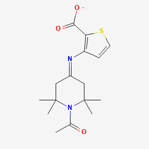 (1-Acetyl-2,2,6,6-tetramethylpiperidin-4-ylidene)aminothiophene-2-carboxylate