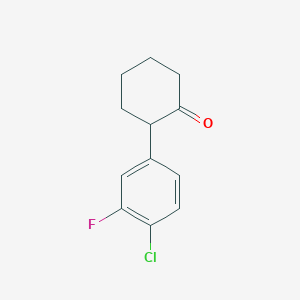 2-(4-Chloro-3-fluorophenyl)cyclohexan-1-one