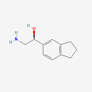 (1S)-2-amino-1-(2,3-dihydro-1H-inden-5-yl)ethan-1-ol