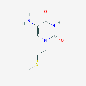 5-Amino-1-[2-(methylsulfanyl)ethyl]-1,2,3,4-tetrahydropyrimidine-2,4-dione