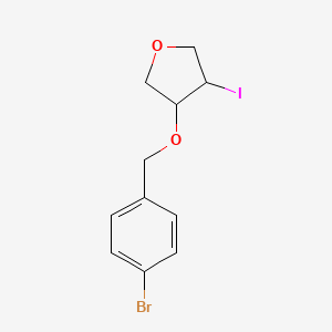 3-[(4-Bromophenyl)methoxy]-4-iodooxolane