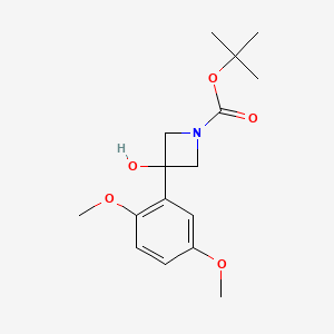 tert-Butyl 3-(2,5-dimethoxyphenyl)-3-hydroxyazetidine-1-carboxylate