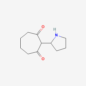 2-(Pyrrolidin-2-yl)cycloheptane-1,3-dione