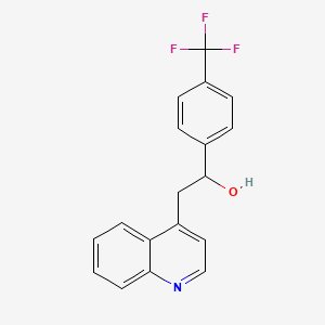 B1306083 2-Quinolin-4-yl-1-(4-trifluoromethylphenyl)ethanol CAS No. 493024-38-7