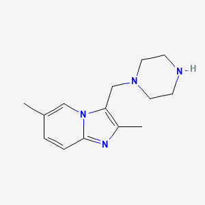 1-({2,6-Dimethylimidazo[1,2-a]pyridin-3-yl}methyl)piperazine