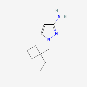 1-[(1-Ethylcyclobutyl)methyl]-1H-pyrazol-3-amine