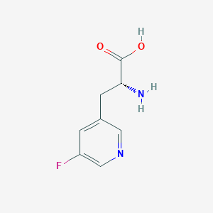 (2R)-2-amino-3-(5-fluoropyridin-3-yl)propanoic acid