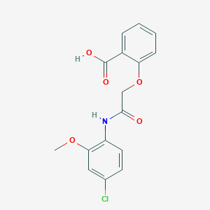 2-[(4-Chloro-2-methoxy-phenylcarbamoyl)-methoxy]-benzoic acid