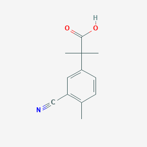 2-(3-Cyano-4-methylphenyl)-2-methylpropanoic acid