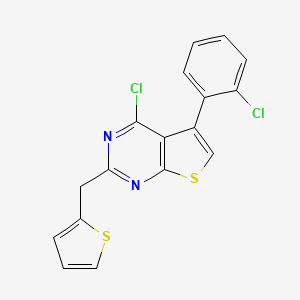 4-Chloro-5-(2-chlorophenyl)-2-(thien-2-ylmethyl)thieno[2,3-d]pyrimidine