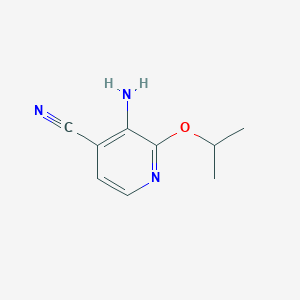 3-Amino-2-(propan-2-yloxy)pyridine-4-carbonitrile