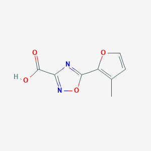 molecular formula C8H6N2O4 B13060886 5-(3-Methylfuran-2-yl)-1,2,4-oxadiazole-3-carboxylic acid 