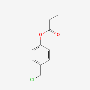 molecular formula C10H11ClO2 B13060889 4-(Chloromethyl)phenyl propanoate 