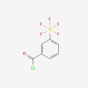 molecular formula C7H4ClF5OS B1306097 3-(Pentafluorosulfanyl)benzoyl chloride CAS No. 401892-81-7