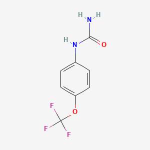 molecular formula C8H7F3N2O2 B1306098 (4-(Trifluoromethoxy)phenyl)urea CAS No. 82971-90-2