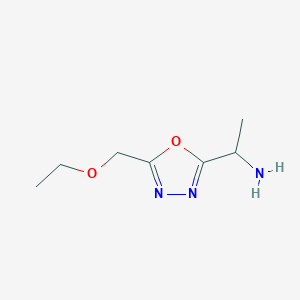 1-[5-(Ethoxymethyl)-1,3,4-oxadiazol-2-yl]ethan-1-amine