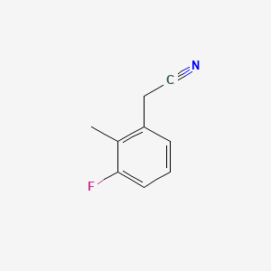 molecular formula C9H8FN B1306101 2-(3-Fluoro-2-methylphenyl)acetonitrile CAS No. 500912-15-2