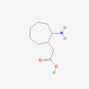 2-(2-Aminocycloheptyl)acetic acid