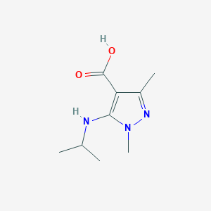 1,3-dimethyl-5-[(propan-2-yl)amino]-1H-pyrazole-4-carboxylic acid