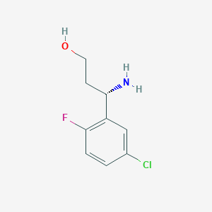 (3S)-3-Amino-3-(5-chloro-2-fluorophenyl)propan-1-OL