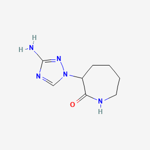 3-(3-Amino-1H-1,2,4-triazol-1-YL)azepan-2-one