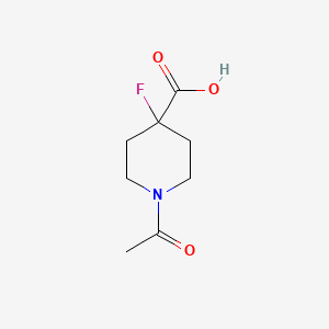 1-Acetyl-4-fluoropiperidine-4-carboxylic acid