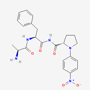 (2S)-N-[(2S)-2-[[(2S)-2-aminopropanoyl]amino]-3-phenylpropanoyl]-1-(4-nitrophenyl)pyrrolidine-2-carboxamide