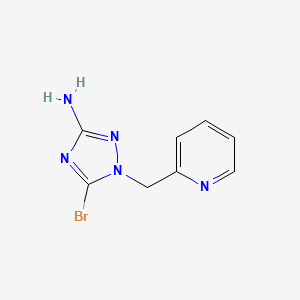 5-Bromo-1-[(pyridin-2-yl)methyl]-1H-1,2,4-triazol-3-amine