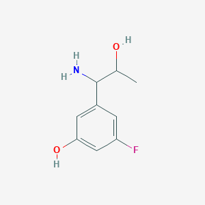 3-(1-Amino-2-hydroxypropyl)-5-fluorophenol