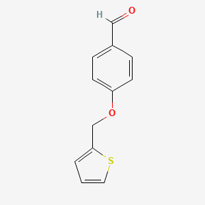 molecular formula C12H10O2S B1306127 4-(Thiophen-2-ylmethoxy)-benzaldehyde CAS No. 176543-46-7