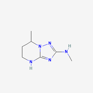 N,7-Dimethyl-4H,5H,6H,7H-[1,2,4]triazolo[1,5-a]pyrimidin-2-amine