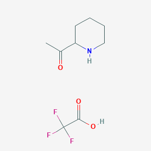 1-(Piperidin-2-yl)ethan-1-one2,2,2-trifluoroacetate