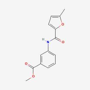 molecular formula C14H13NO4 B1306134 Methyl 3-[(5-methylfuran-2-carbonyl)amino]benzoate 