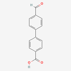 molecular formula C14H10O3 B1306156 4-(4-formylphenyl)benzoic Acid CAS No. 70916-98-2