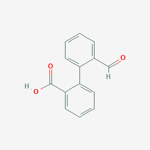 molecular formula C14H10O3 B1306158 2-(2-formylphenyl)benzoic Acid CAS No. 6720-26-9