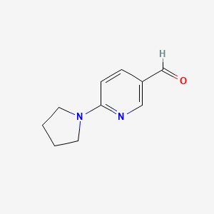 molecular formula C10H12N2O B1306163 6-(1-Pyrrolidinyl)nicotinaldehyde CAS No. 261715-39-3