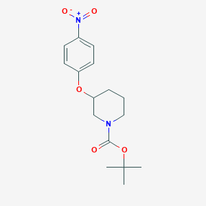 molecular formula C16H22N2O5 B1306164 Tert-butyl 3-(4-nitrophenoxy)piperidine-1-carboxylate CAS No. 690632-16-7