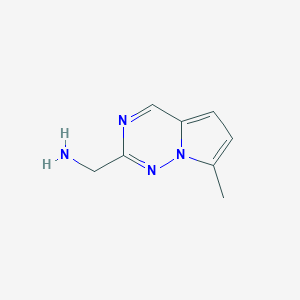 1-{7-Methylpyrrolo[2,1-f][1,2,4]triazin-2-yl}methanamine