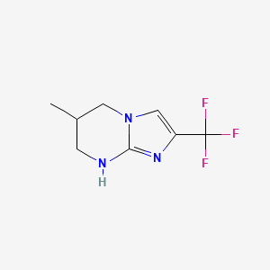 6-Methyl-2-(trifluoromethyl)-5H,6H,7H,8H-imidazo[1,2-a]pyrimidine