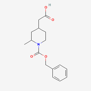 2-{1-[(Benzyloxy)carbonyl]-2-methylpiperidin-4-yl}acetic acid