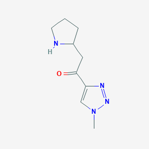 1-(1-Methyl-1H-1,2,3-triazol-4-yl)-2-(pyrrolidin-2-yl)ethan-1-one